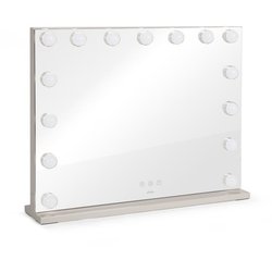 Specchio per il trucco - LIVOO - DOS207 - 56 x 44 cm - 15 LED - 3 moda