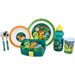 Juego de Vajilla Infantil Jurassic - FUN HOUSE - 006322 - Vaso, Plato 