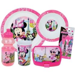 Disney Minnie Tableware Set - FUN HOUSE - 006377 - Glass, Soup Plate, 