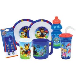 Set di piatti - FUN HOUSE - PAW PATROL - Vetro, 2 piatti fondi Ø16 cm,