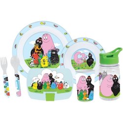Set da tavola - FUN HOUSE - BARBAPAPÀ - Bicchiere, piatto Ø22 cm e Ø16