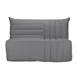 BULTEX BZ BECCI 3-Sitzer Bank - L 142 x T 101 cm - Grauer Stoff