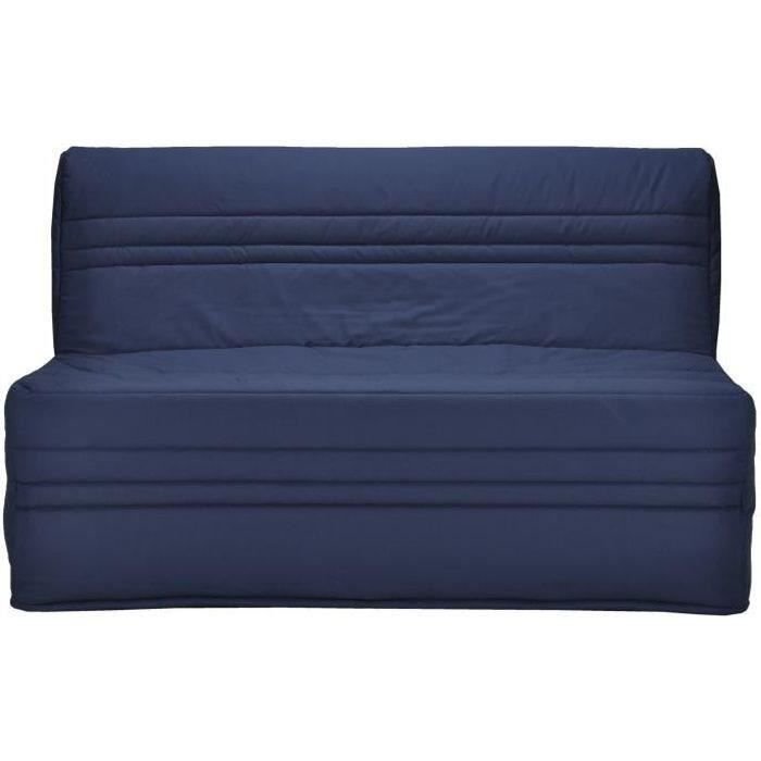 JOÉ 3-Sitzer BZ Bank - Marineblauer Stoff - Zeitgenössisch - L 143 x P