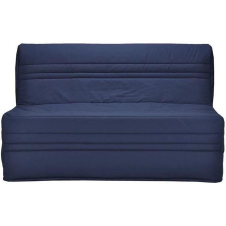 JOÉ 3-Sitzer BZ Bank - Marineblauer Stoff - Zeitgenössisch - L 143 x P