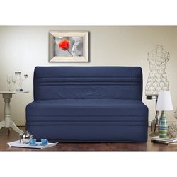 JOÉ 3-Sitzer BZ Bank - Marineblauer Stoff - Zeitgenössisch - L 143 x P