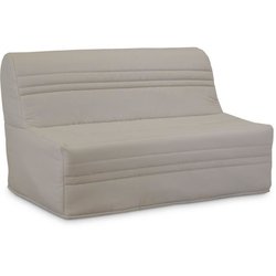 Schlafsofa Joe BZ, Stoff in Beige, 3-Sitzer, L 143 x T 97 cm, Liegeflä