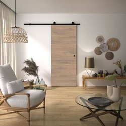Schiebetür-Bausatz  OPTIMUM  RIO + RAAP NO  H 204 x 83 x 3,6 cm, St