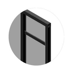 Horizontallamellen-Kit - OPTIMUM - Festes Glasdach - H50 x B30 cm - Sc