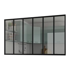Festverglasungssatz - OPTIMUM - Aluminium - 6 Scheiben - H117 x B201,5