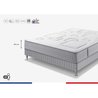 Ensemble matelas sommier 160 x 200 SIMMONS Hauteur 25 cm - Ressorts en