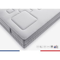 Ensemble matelas sommier 160 x 200 SIMMONS Hauteur 25 cm - Ressorts en
