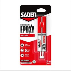 Colle époxy - SADER - Bi-composant rapide - Tous supports - Forte et r