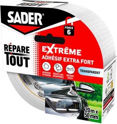 Adhésif extra fort - SADER - Repare tout extreme - Transparent - Intér