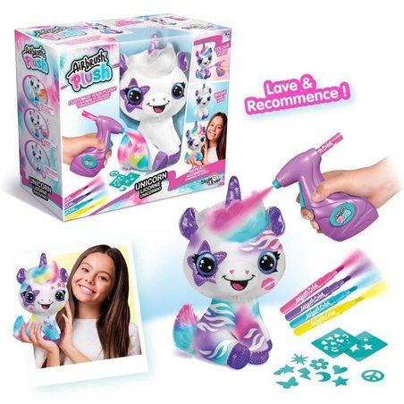 CANAL TOYS - Style 4 ever - My plush unicorn to customize - Spray Art 