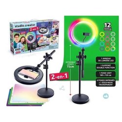 Canal Toys - 2-in-1 videostudio met veelkleurige LED-lichtring, dubbel