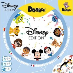DOBBLE Disney, Jeu de cartes rapide et amusant pour enfants des 6 ans,