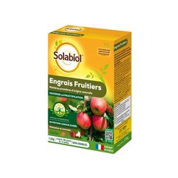 SOLABIOL Engrais fruitiers - 1,5kg - Jusqu a 180 plants - Stimulateur 
