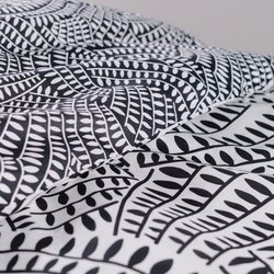 Juego de cama doble -TODAY - 260x240 cm - 100% Algodón - Blanco y Negr