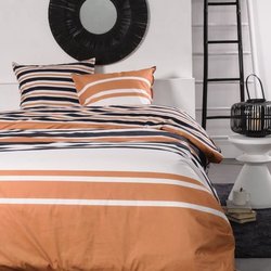 Tweepersoonsbedset -TODAY - 240x200 cm - 100% Katoen - Oranje, Zwart e