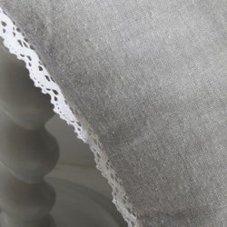 Cuscino - TODAY - CHARME - Chambray x Dentelle Capucine - 40 x 40 cm