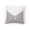Cuscino - TODAY - CHARME - Slub x Chambray x Pompon Capucune - 40 x 40