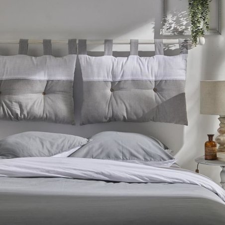 Cabecero - HOY - CHARME - Chambray x Slub Capucine - 45 x 70 cm