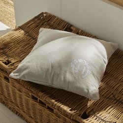 Cushion - TODAY - CHARME - Chambray x Petite broderie Berenice - 40 x 