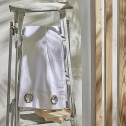 Tenda a velo - TODAY - CHARME - occhielli slub gesso - 140 x 240 cm