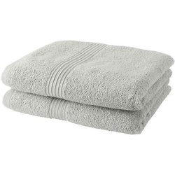 Set mit 2 TODAY-Handtüchern, 50 x 90 cm, 100 % Baumwolle  Kreide