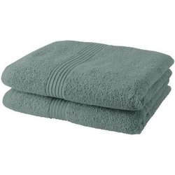 Set mit 2 TODAY-Handtüchern, 50 x 90 cm, 100 % Baumwolle  Celadon
