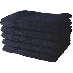 Set of 5 TODAY Bath Towels 70x130 cm 100% Cotton - Navy