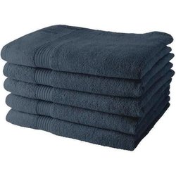 Set of 5 TODAY Bath Sheets 70x130 cm 100% Cotton - Denim