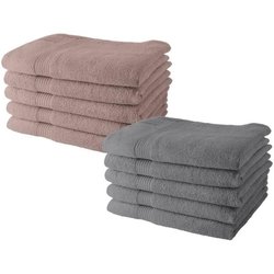 Set mit 10 TODAY-Handtüchern 50 x 90 cm, 100 % Baumwolle  5 Sandrosen