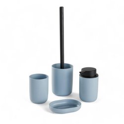 Set di 4 accessori da bagno - TODAY - UTILITY - Tazza, dispenser di sa