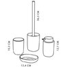 4er-Set Badaccessoires - TODAY - UTILITY - Becher, Seifenspender, Toil
