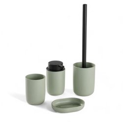 4er-Set Badezimmer-Accessoires - TODAY - UTILITY - Becher, Seifenspend