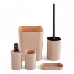 5er-Set Badezimmer-Accessoires - TODAY - UTILITY - Seifenspender, Zahn