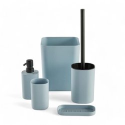 5er-Set Badaccessoires - TODAY - UTILITY - Seifenspender, Zahnbürstenh