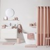 Waffle Shower Curtain - Pink - Polyester - 180 x 200 cm - 12 Hooks - U