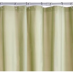 Waffle Shower Curtain - Green - PEVA - 180 x 200 cm - 12 Hooks - UTILI