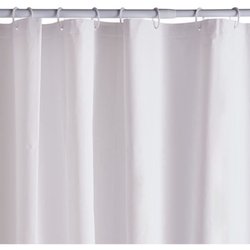 Waffle Shower Curtain - White - PEVA - 180 x 200 cm - 12 Hooks - UTILI