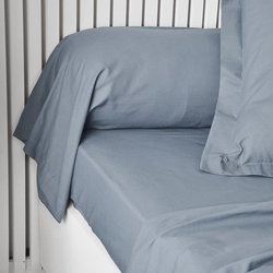 Taie de bocin teday essential - 45 x 185 cm - 100% uni cotton - denim