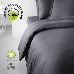 Juego de cama - HOY - 240 x 260 cm - 100% algodón - Carbón orgánico - 