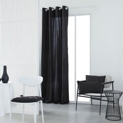 Curtain with eyelets - 140x240 - charcoal - Today Essential - 356503