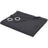 Curtain with eyelets - 140x240 - charcoal - Today Essential - 356503