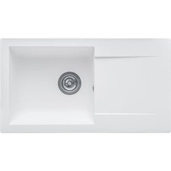 STRADOUR Wastafel gebouwd in EINNA, in SMC WHITE UNI - 17, 1 kom, maat