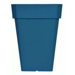 RIVIERA SOLEILLA square flower box - Plastic - Height 53 cm - Blue