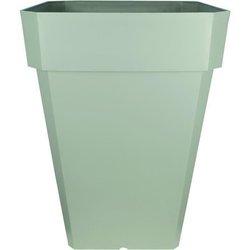 Quadratischer Blumenkasten RIVIERA SOLEILLA  Kunststoff  Höhe 53 cm 