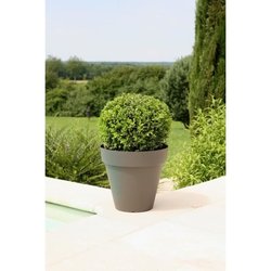RIVIERA Soleilla bloempot - Rond - Ø 39,2 x 35,8 cm - Grijze glitter