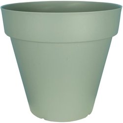 Jardinera redonda RIVIERA SOLEILLA - Plástico - Diámetro 60 cm Verde a